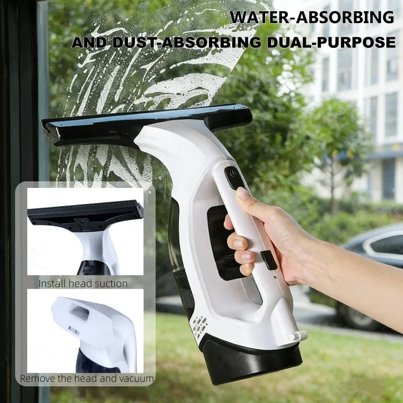 

Беспроводной электрический очиститель окон с USB-зарядкой, вакуумный очиститель стекол, набор для мытья окон для кухни, ванной комнаты и плитки