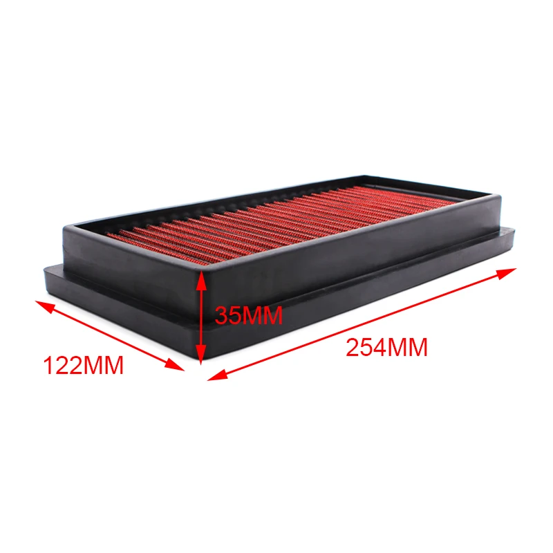 Filtro de ar reusável lavável do motor do carro de alta potência para toyota vios yaris 12-14 mitsu pajao tantih