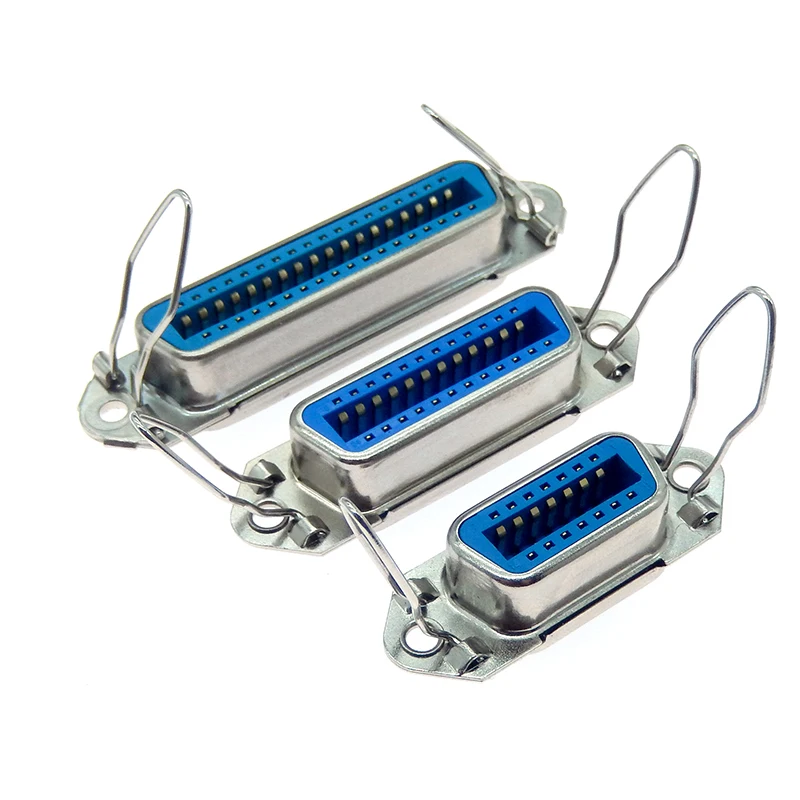 1PCS 57 Series Centronics connector Male/female CN-14P24P36P/50P 180-degree straight pin connector with linear printer port
