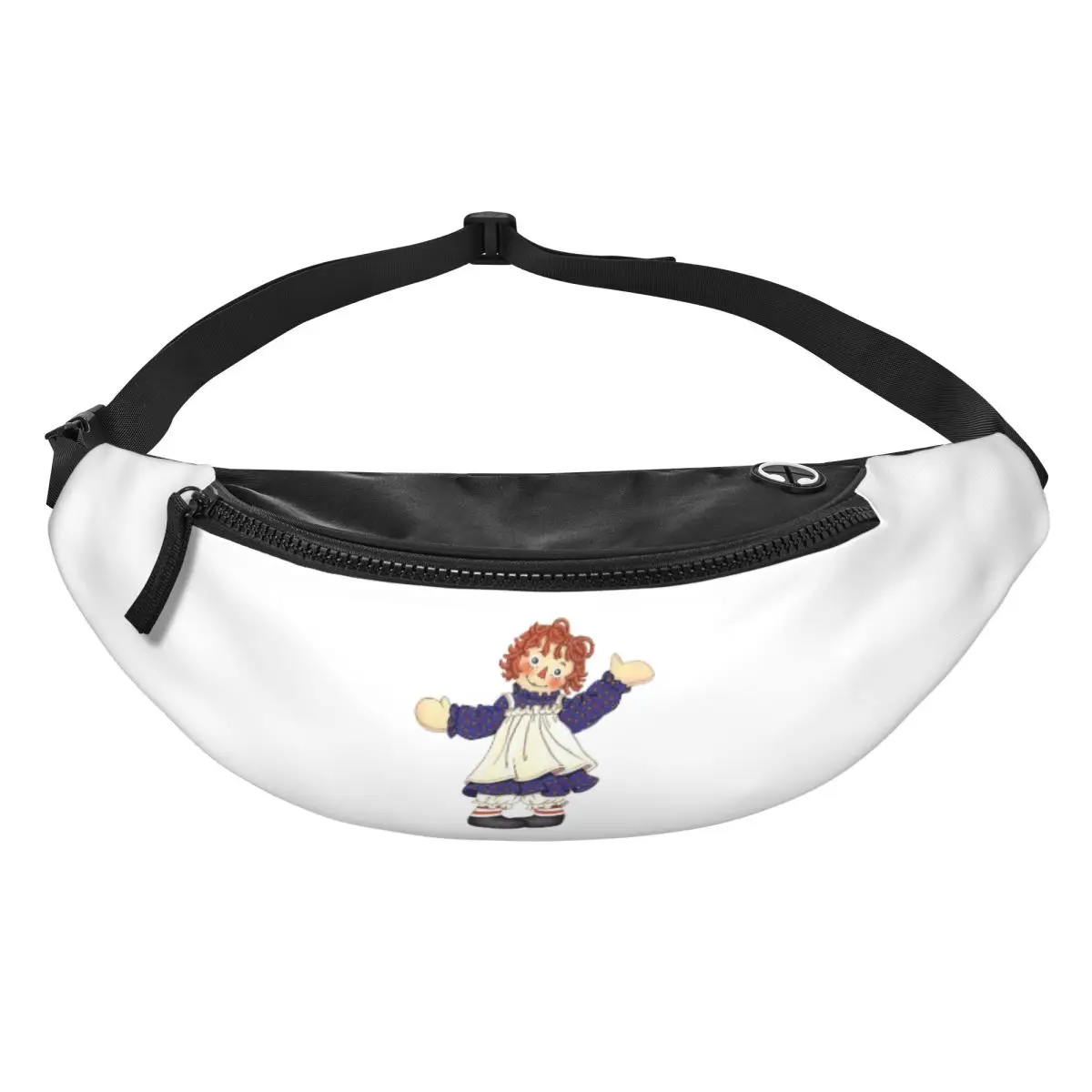 Raggedy Ann e Raggedy Andy Fanny Pack Homens Mulheres Crossbody Cintura Ajustável Bolsa Viagem Correndo Bolsa de Telefone