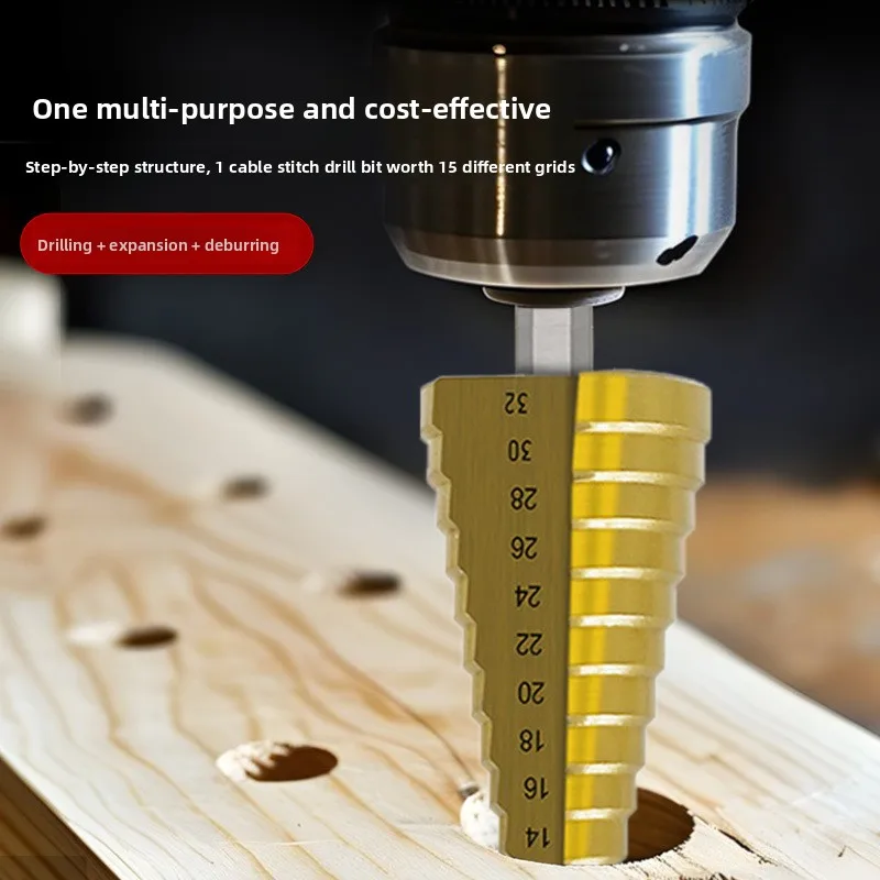 

3 шт./компл., 4-12 мм, 4-20 мм, 4-32 мм, подшипниковая сталь, шестигранный хвостовик, ступенчатая дрель/будольная дрель/скреты для жареного теста, сверлильная доска, метчик