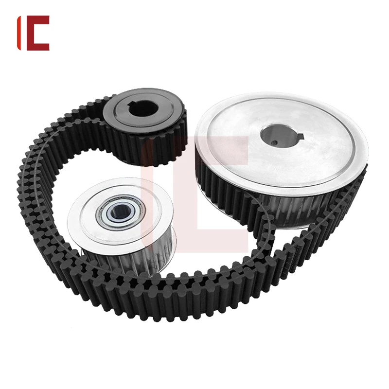 1395mm to 1980mm DA5M Belt D5M Double-sided Toothed Belt Width 10mm 15mm 20mm 25mm 30mm D5M DA5M Double sided Synchronous Belt 5