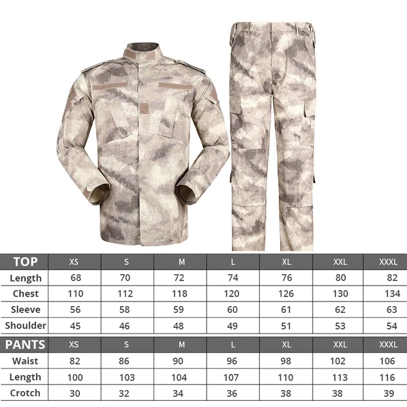 Military Uniform Camouflage Suit Tactical Military Airsoft Paintball Equipment Multicam Outdoor Cycling Training Combat Suits