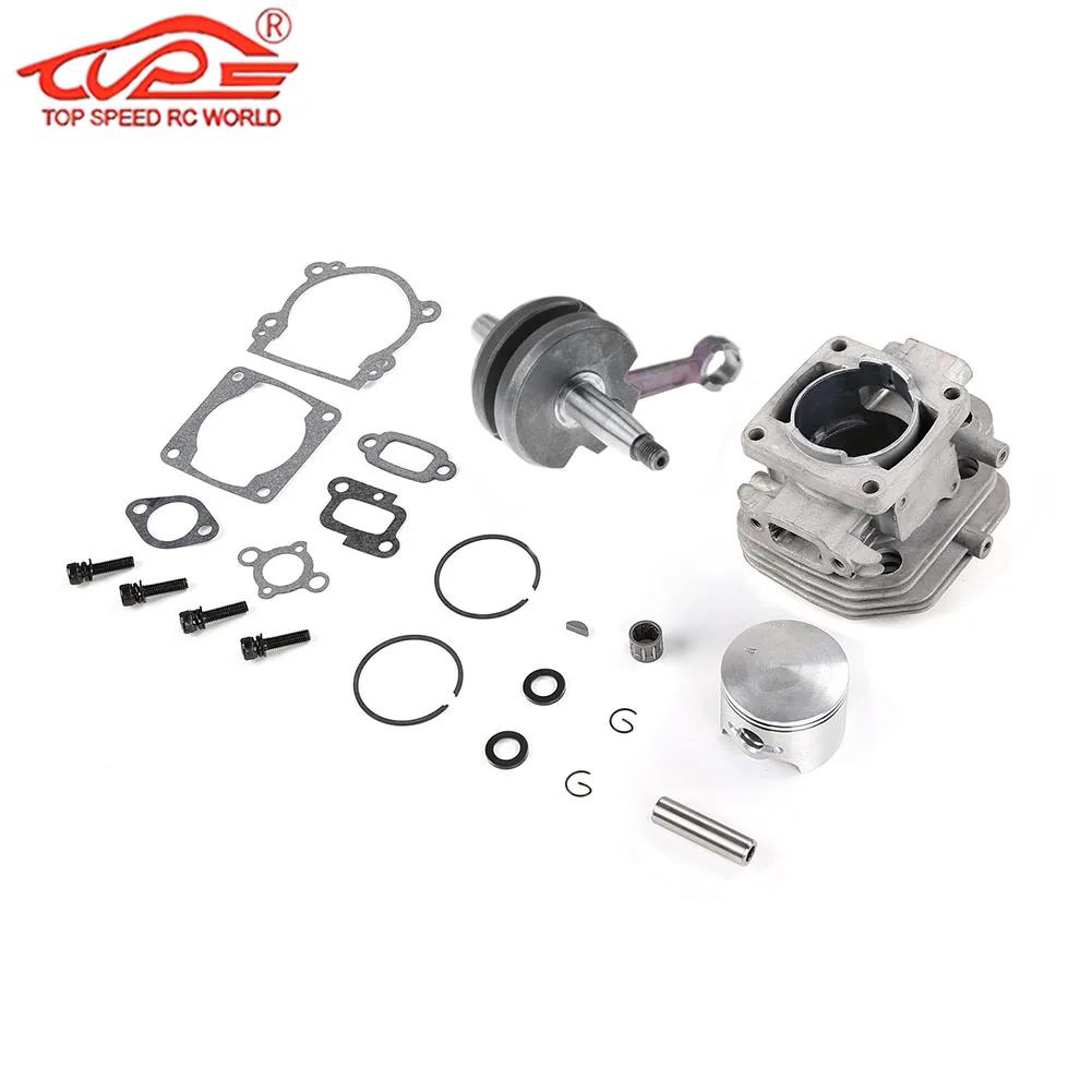 32CC Upgrade To 36CC Double Piston Ring Cylinder Crankshaft Kit for 1/5 Hpi Rovan Km Mcd Redcat Rcmk FG Baja Losi Engien Parts