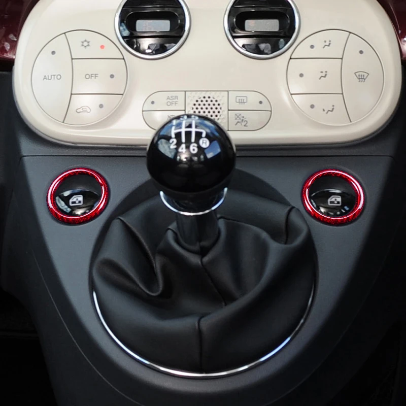 

Car Accessories Center Shift Button Trim Ring for Fiat 500 (2011-2019) Inner Decorative Accessories