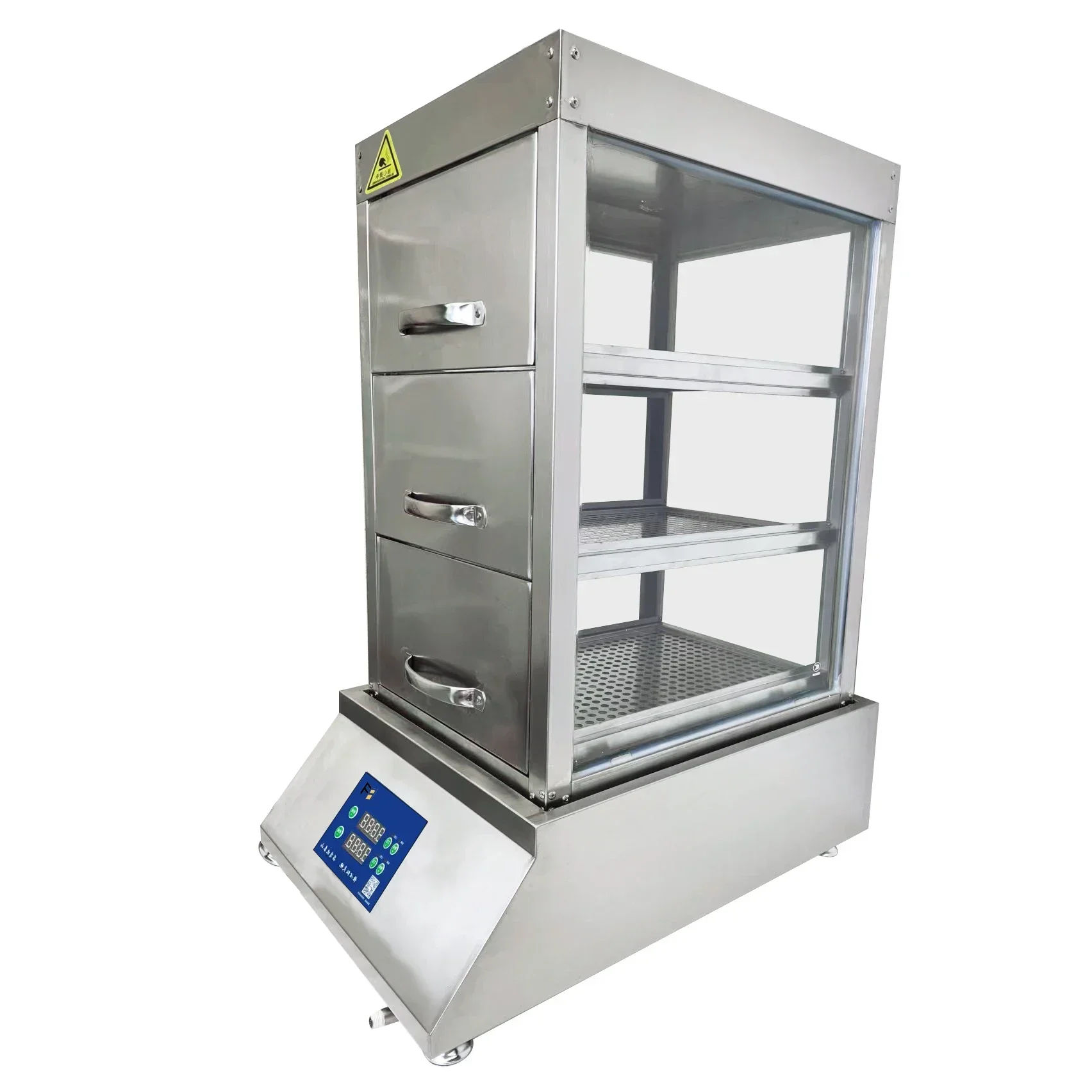 

Chefmax коммерческая электрическая газовая пароварка из нержавеющей стали для приготовления пищи, риса, пароварка, паровой шкаф для приготовления пищи, 3-слойная универсальная пароварка