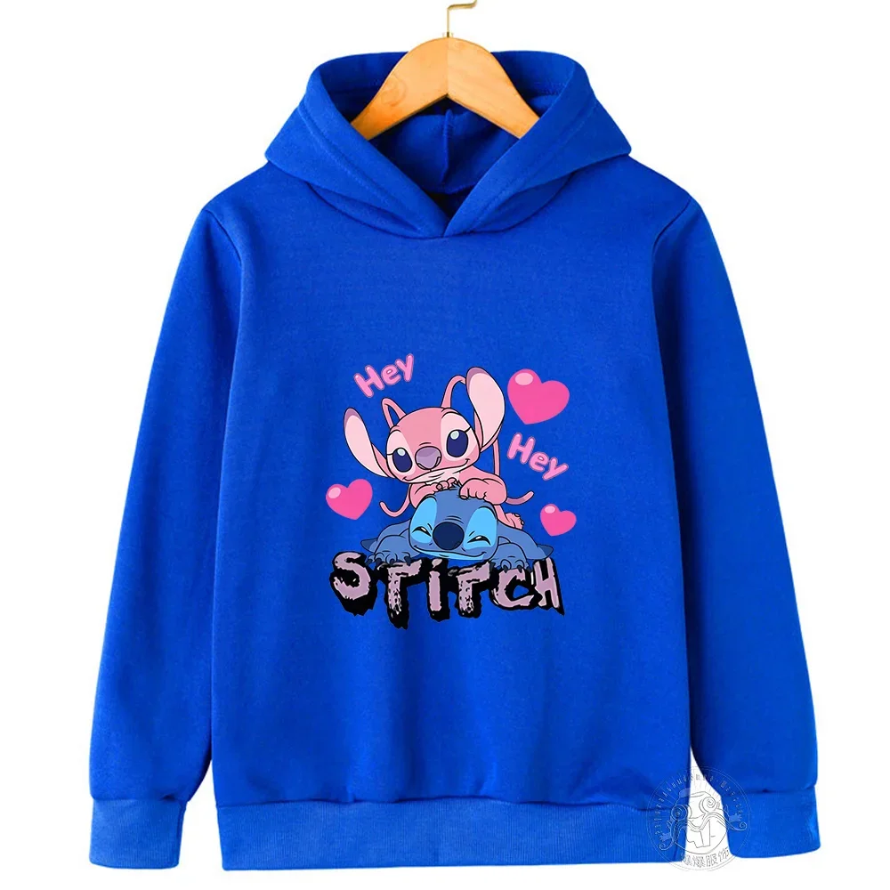 2024 Disney Stitch Street Fashion Sweater for Boys and Girls, Children's Sports Pullover, Outdoor Sports Hoodie Hot Sale