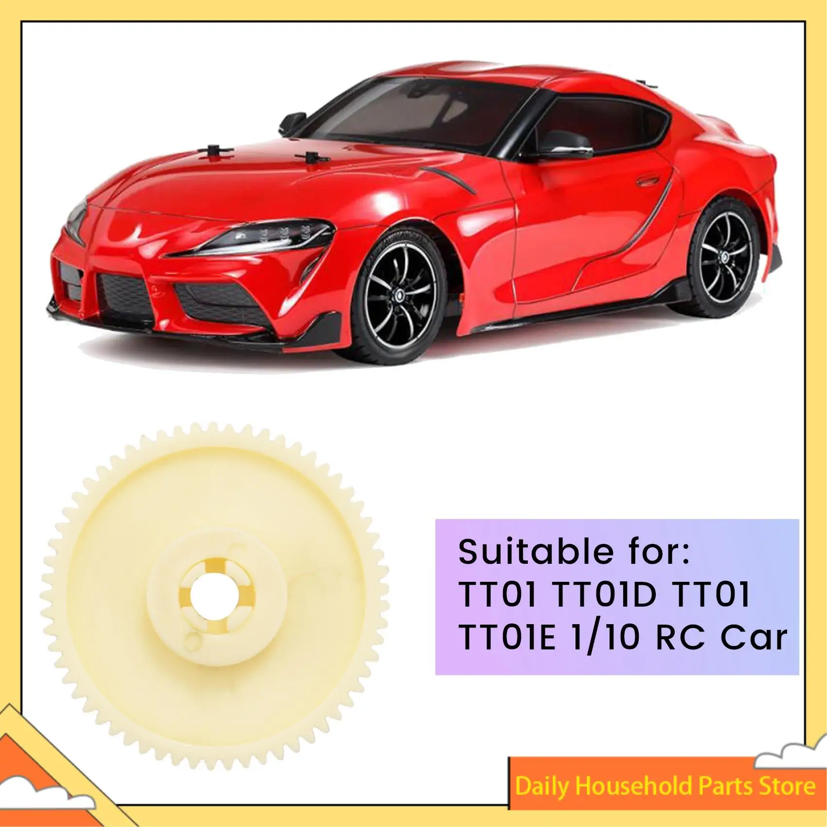 【تخفيضات كبيرة】61T Spur Gear 51004 لـ TAMIYA TT01 TT01D TT01 TT01E 1/10 RC ملحقات أجزاء ترقية السيارة