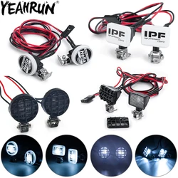 YEAHRUN LED światła reflektory reflektor ze wspornikiem Hella/IPF światło dachowe dla 1/10 TRX4 TRX6 Axial SCX10 90046 Redcat Gen8