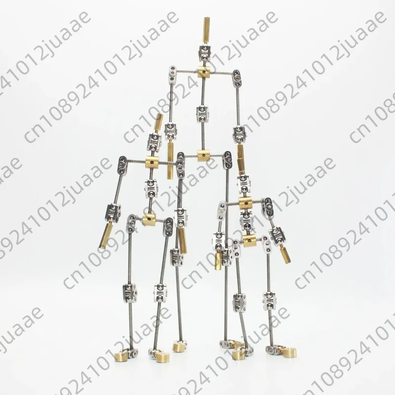 DIY Not-Ready-Made Animation Studio Armature Kit for Stop Motion Puppet with Silicone Hands Stop-motion Animation Metal Skeleton