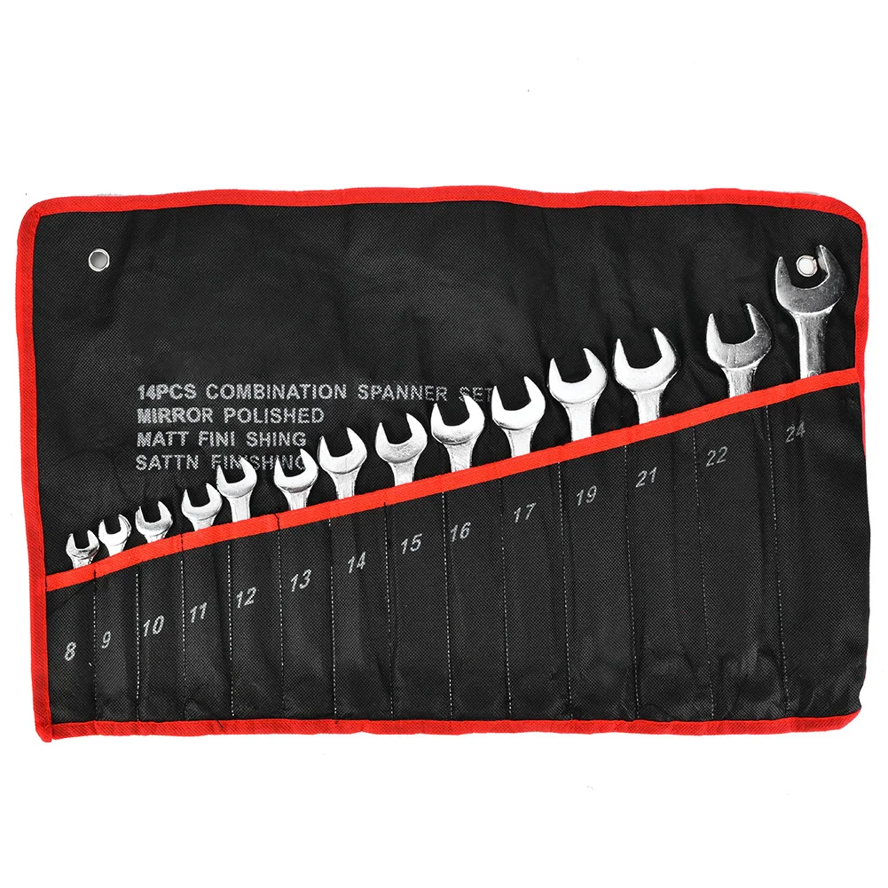 

8-24mm Combination Wrench Set Double Head Spanner Nut Driver Repair Tool Kit Combination Spanner Double Ended Spanner