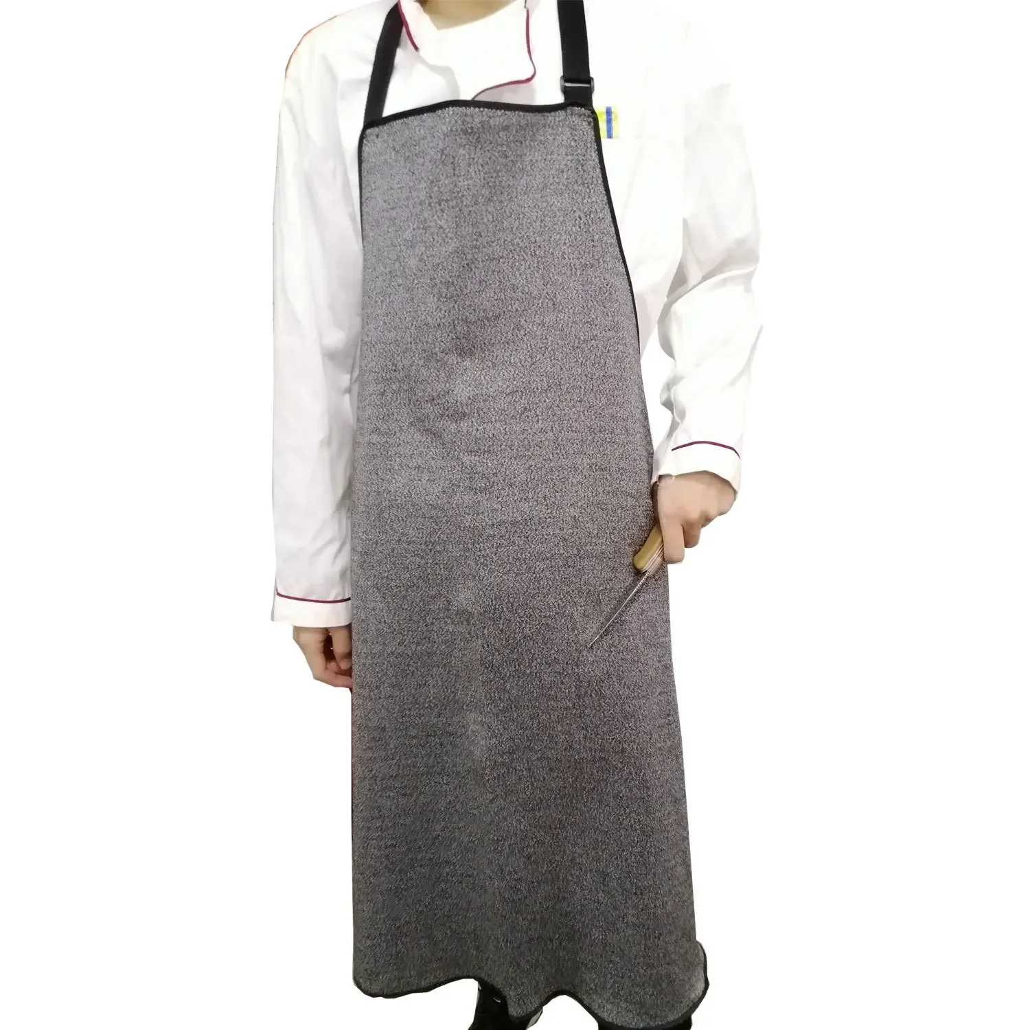 Anti Cutting Apron with Open Buckle Shoulder Strap for Easy Adjustment Gardening Woodworking and Fish Killing Protective Apron