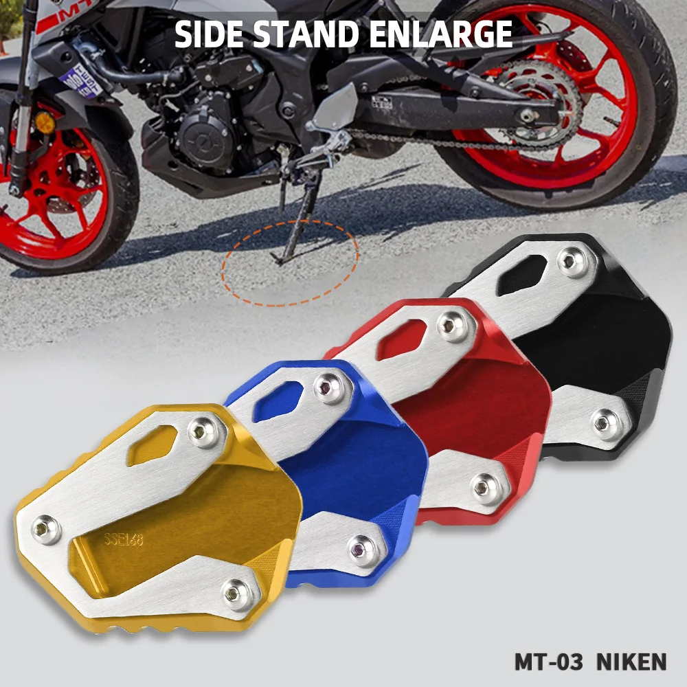 Motorcycle Side Stand Enlarge extension FOR Yamaha MT-03 MT 03 MT03 ABS 2016 2017 2018 2019 2020 2021 NIKEN 2018 -2021 2022 2023