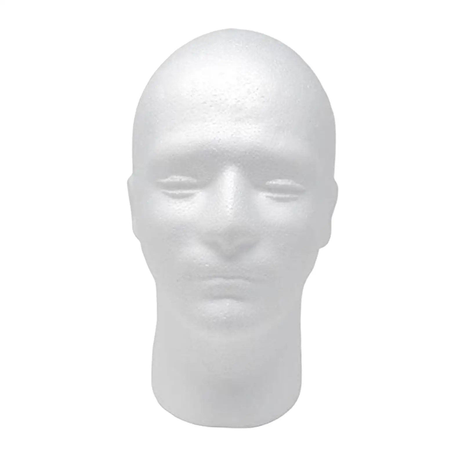 4-6pack Men Foam Manikin Head Stand Holder White for Headwear Jewelry Home Salon