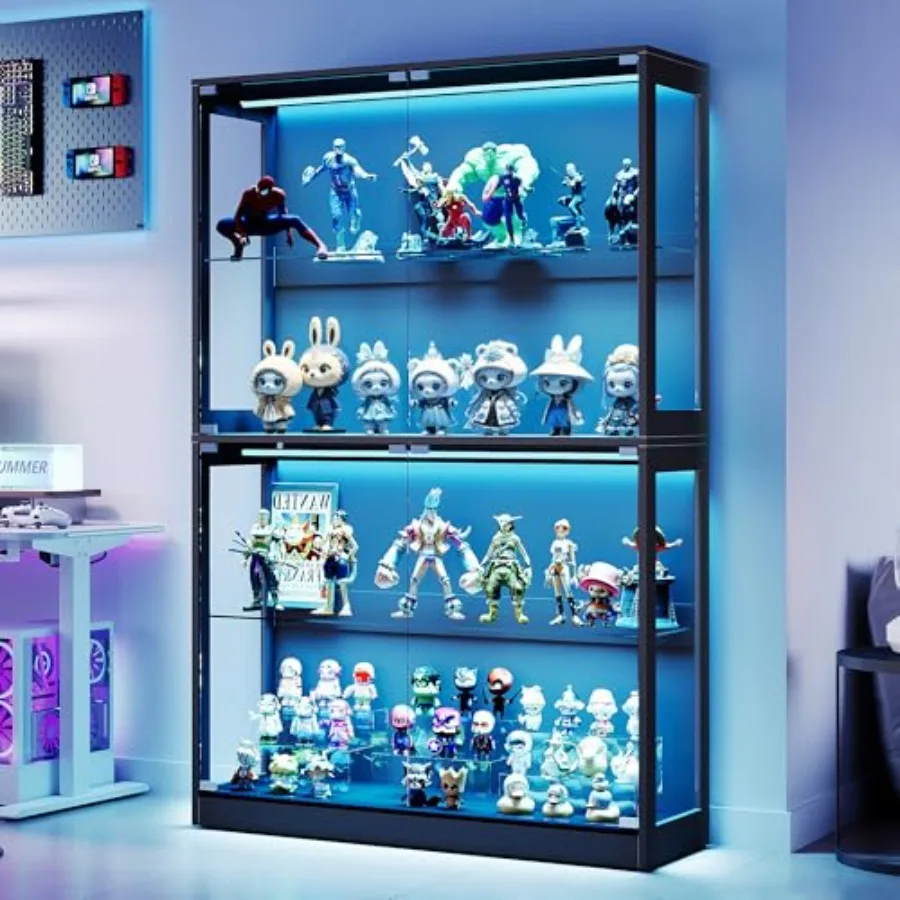 45-Inch RGB Display Cabinet with Glass Doors
