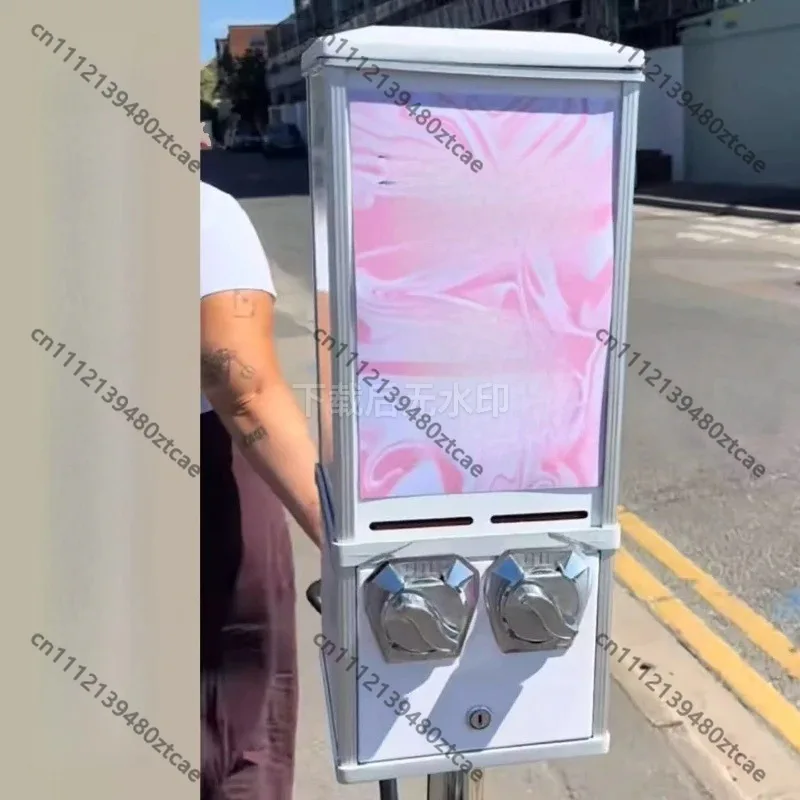Tattoo Sticker Self Service Vending Machine, Coin Operated Twist Card Machine, Mini Commercial Amusement Game Equipment