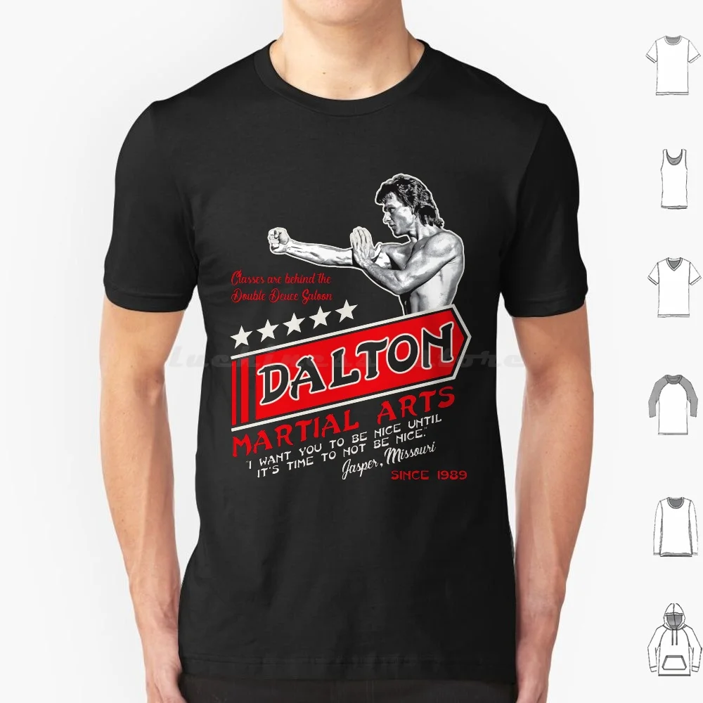 Dalton Martial Arts T Shirt Cotton Men Women Diy Print Action Film Bouncer Dalton Double Deuce Fighting Swayze Roadhouse Road