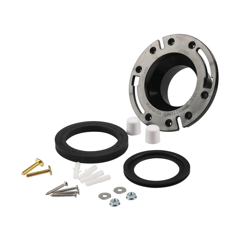 RV Toilet Seal and 3 Inch Socket RV Toilet Flange Kit, Designed for RV 300/310/320 Toilets