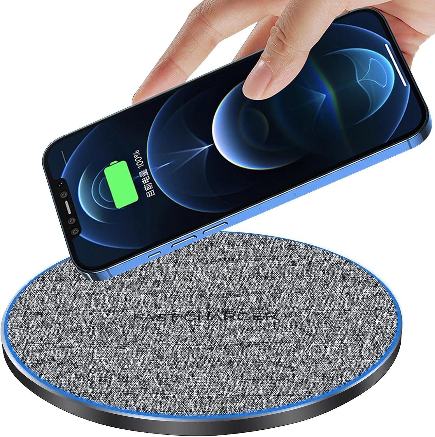 Wireless Charging Pad Compatible with iPhone 17 16 15 14 13 12 SE Pro XS Max XR AirPods Samsung Fast Wireless Charger Station