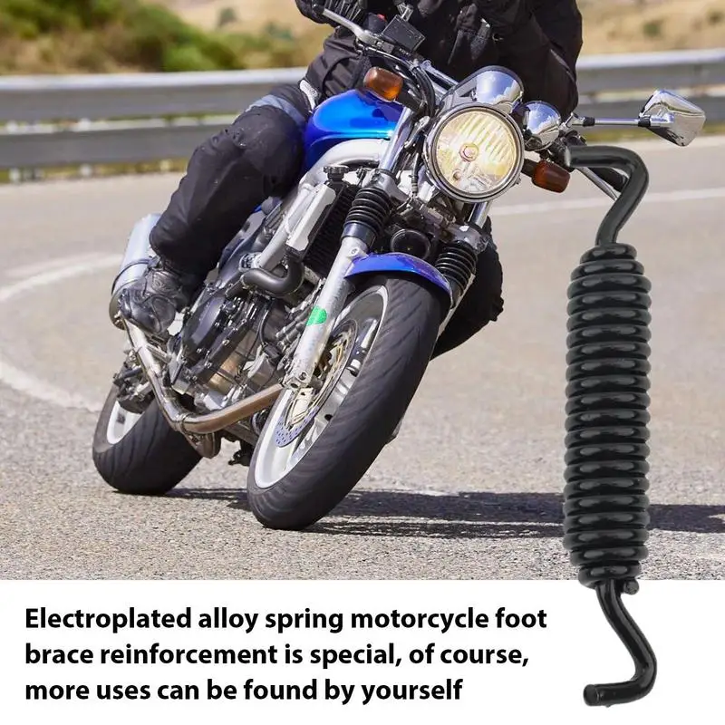 Kickstand Spring For Motorcycle Electroplated Motorcycle Kickstand Spring Wear-Resistant Motorcycle Accessories Thickened Foot