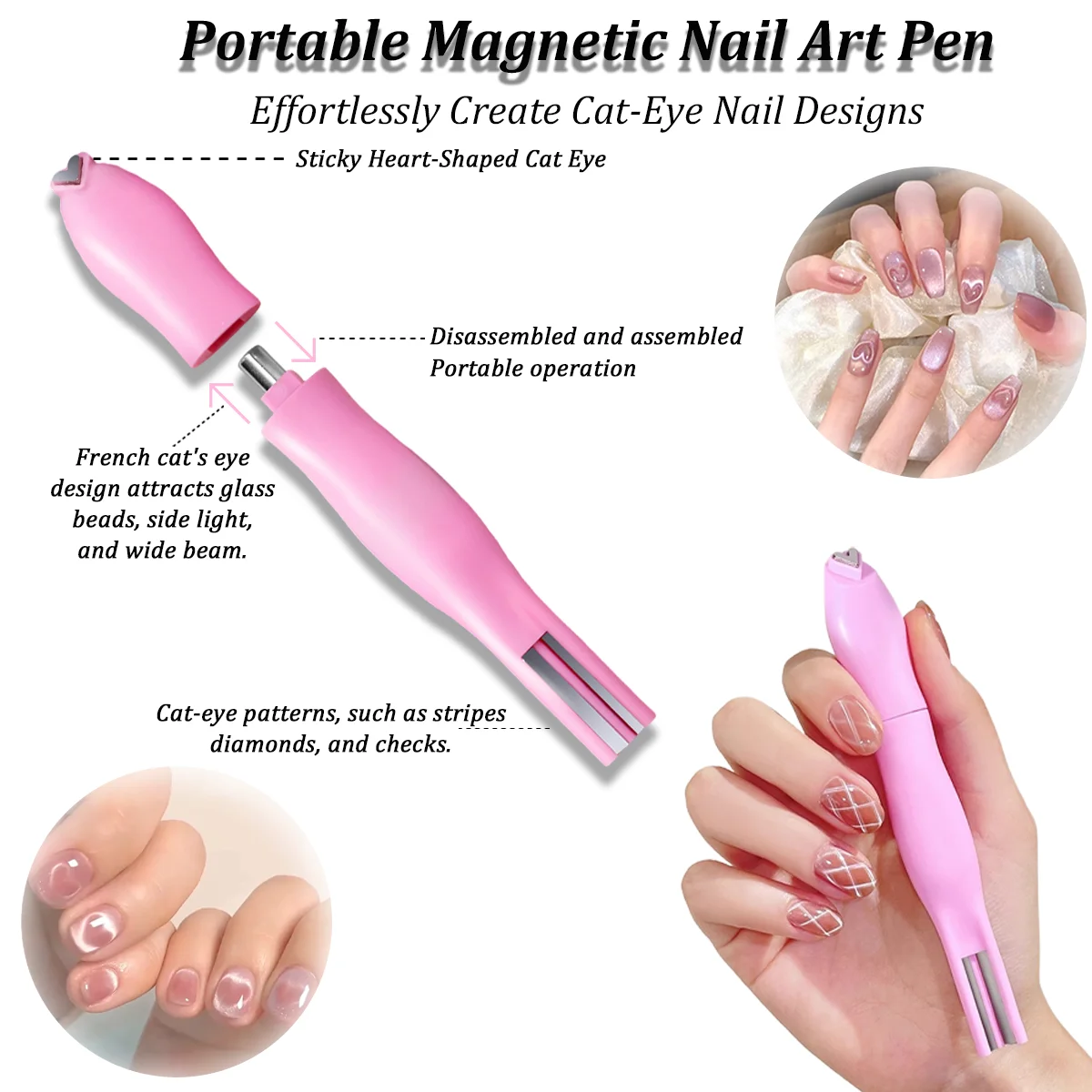 10-delige Cat Eye Nagelmagneet - Nail Art Full Color recensie en prijs
