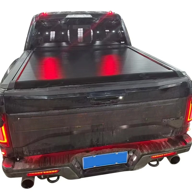 

Pickup Truck Bed Cover Retractable Aluminum Alloy Hard Tonneau Cover F150 for Hilux Roller Shutter Lid Ranger