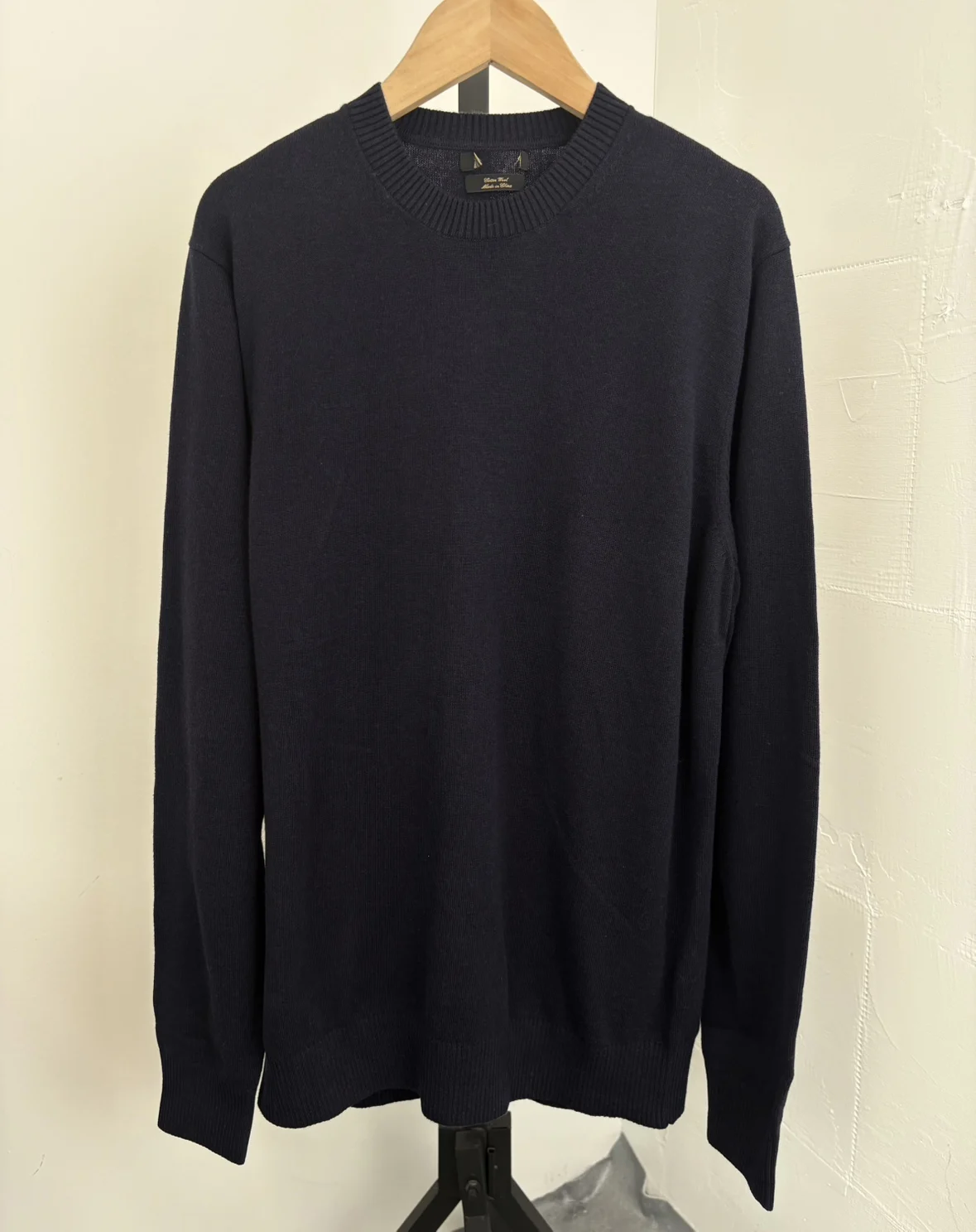 

Мужской свитер MD590 из смесовой шерсти и хлопка, повседневный, свободного кроя, весна-осень, длинный рукав