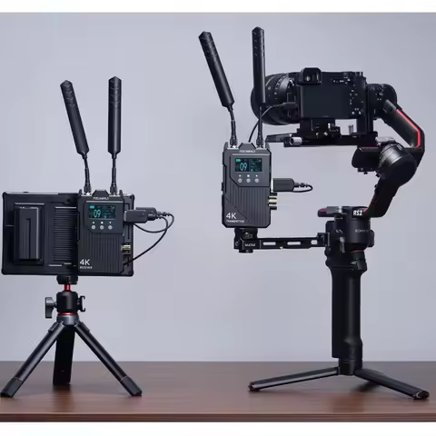 FEELWORLD WT1S 4K Wireless Video Transmitter Duplex Intercom Dual HDMI & SDI Input Output for Live Streaming Camera to Monitor