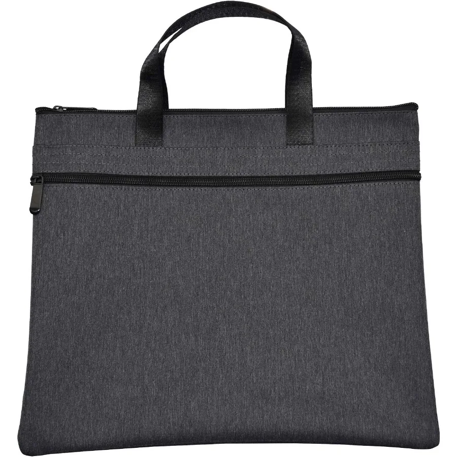 Waterproof Zipper Document Bag Handle ng Office Organizer Briefcase Black