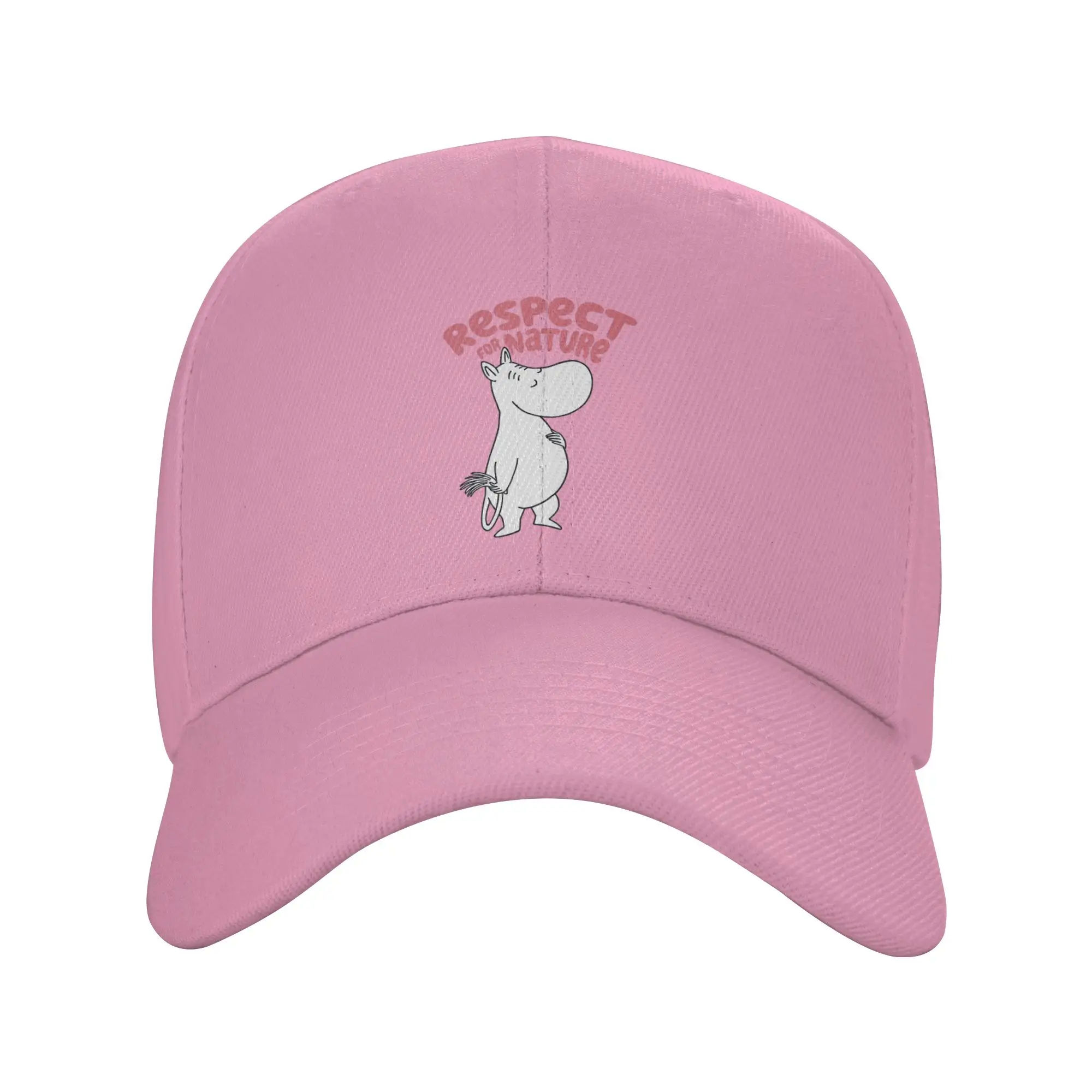 Moomings Moomintroll Respect For Nature Cap Adult Dad Hat Trucker Worker Cap Trucker Cap Breathable Snapback Caps Baseball Cap