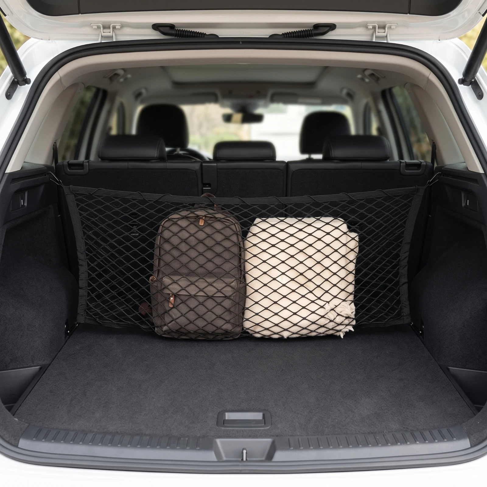 Jaring Bagasi Mobil Elastis de - Car Cargo Net Trunk ulasan dan harga