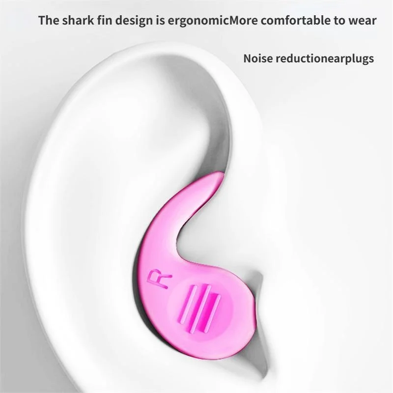 1 Pair Silicone Sleeping Spiral Ear Plugs Sound Insulation Ear Protection Earplugs Anti-Noise Plug for Travel Noise Reduction