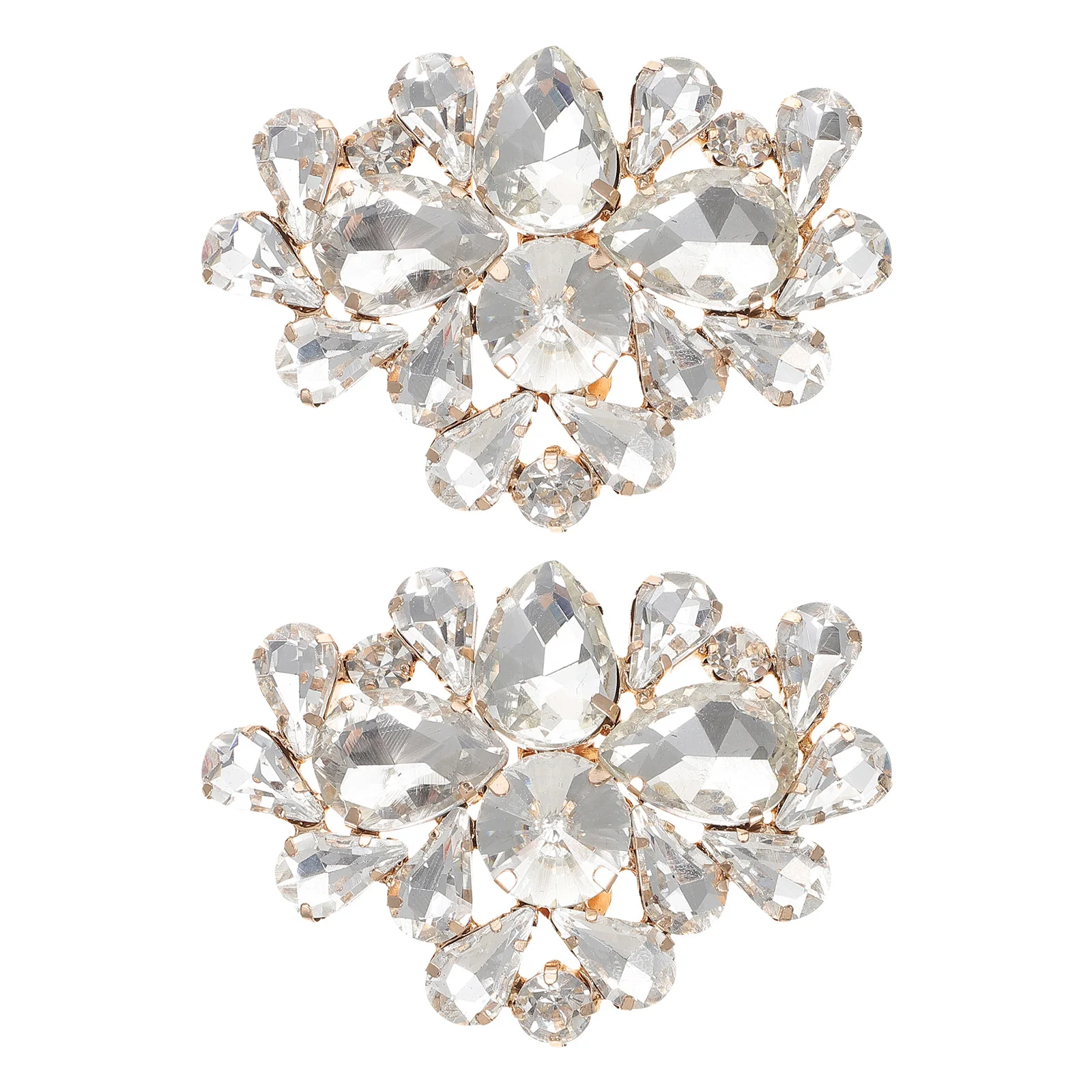 

Crystal Shoe Clips Rhinestone Buckles Decoration for Wedding Bride Delicate Decorative Accessories Shoe Decorations