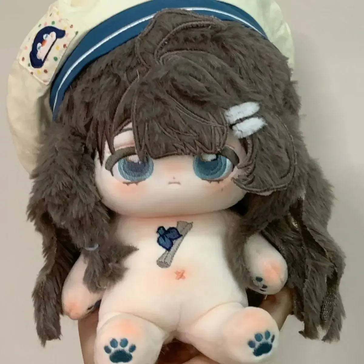 Marcus-muñecas de peluche de dibujos animados para niños, juguete de peluche desnudo, Cosplay, regalo de Navidad, 20cm, 1999