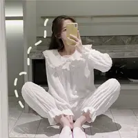Coral Fleece Pajamas Sets for Women Autumn Winter Thick Warm Sweet Long Sleeve Sleepwear Nightgown Pijama Suit Mujer Homewear - Image 4