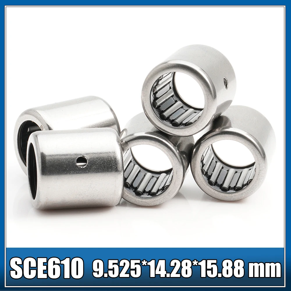 SCE610 Bearing 9.525*14.28*15.88 mm ( 5 PCS ) Drawn Cup needle Roller Bearings B610 BA610Z SCE 610 Bearing