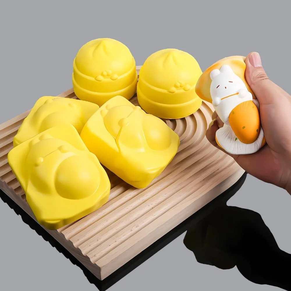 Slow Rising Food Series Squeeze Toy Simulation Animal Bread Soft Toast Stress Relief Toys Abreact PU Relief Relax Toys