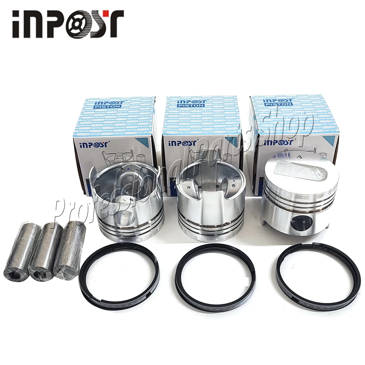 3 SET S3L 78mm STD Piston with ring For Mitsubishi Engine S3L S3L2