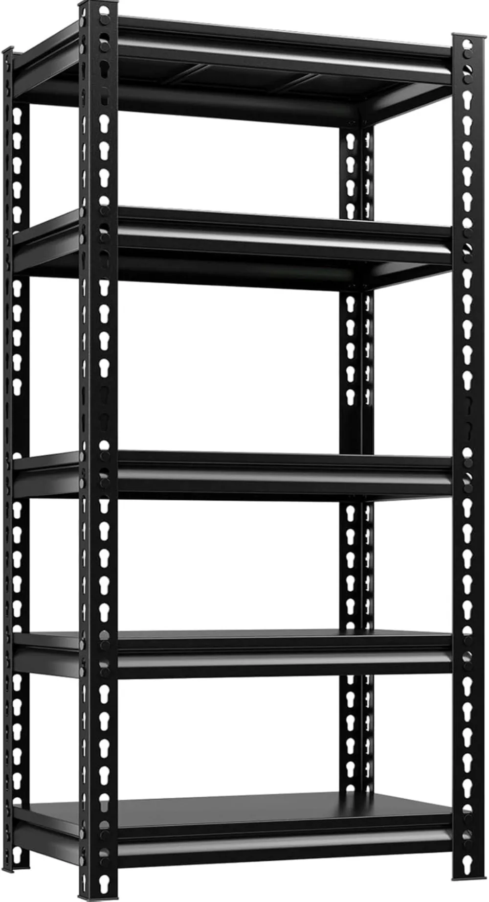 StorageShelves 5-Tier Adjustable Garage Storage Shelving Heavy Duty Metal Shelving UtilityRack ShelfUnit,12