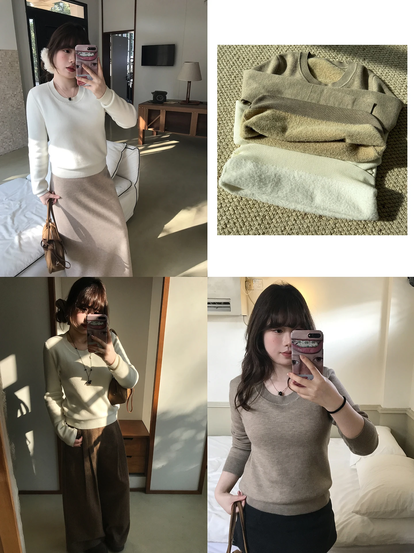 

Утепленный шерстяной свитер с круглым вырезом, вязаный, с узором «Овощные шары», из искусственного меха норки, женский, модный, повседневный, с длинными рукавами