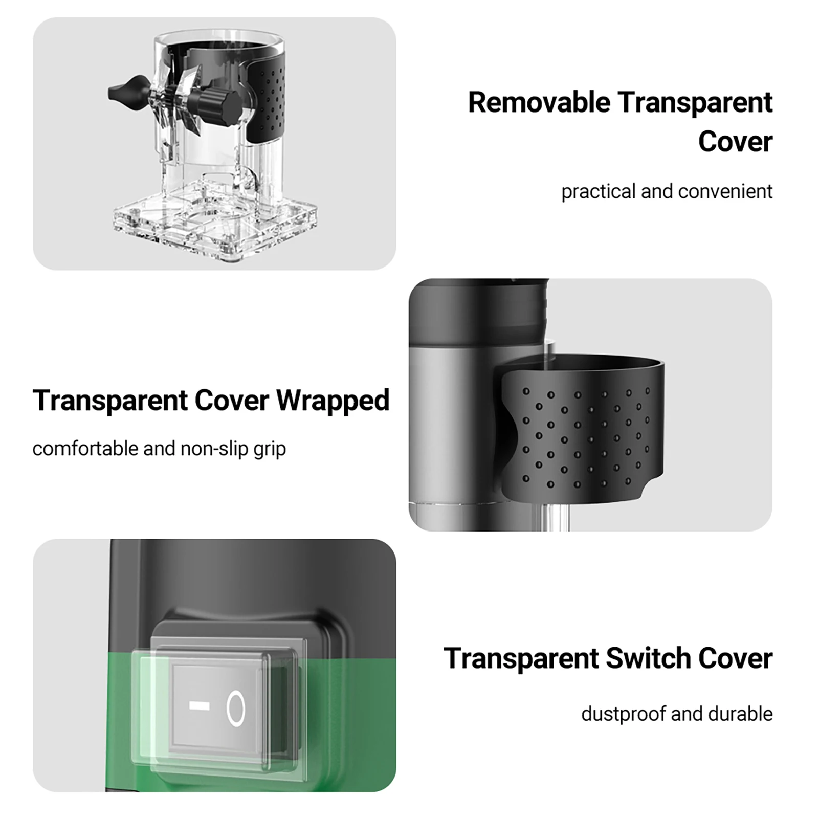 أداة توجيه 800 وات أداة توجيه خشب النخيل المدمجة لأداة قطع يدوية كهربائية لأعمال النجارة مع 15 قطعة 1/4 بوصة لقم توجيه