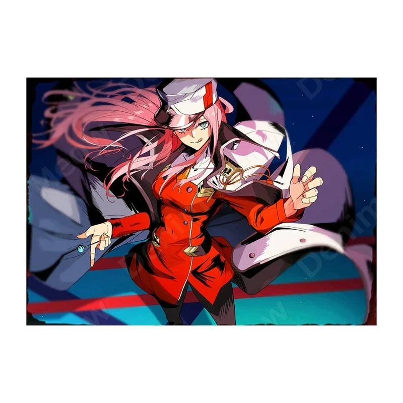 DARLING In The FRANXX-Vintage Metal Tin Sign, ZERO TWO, Home Room