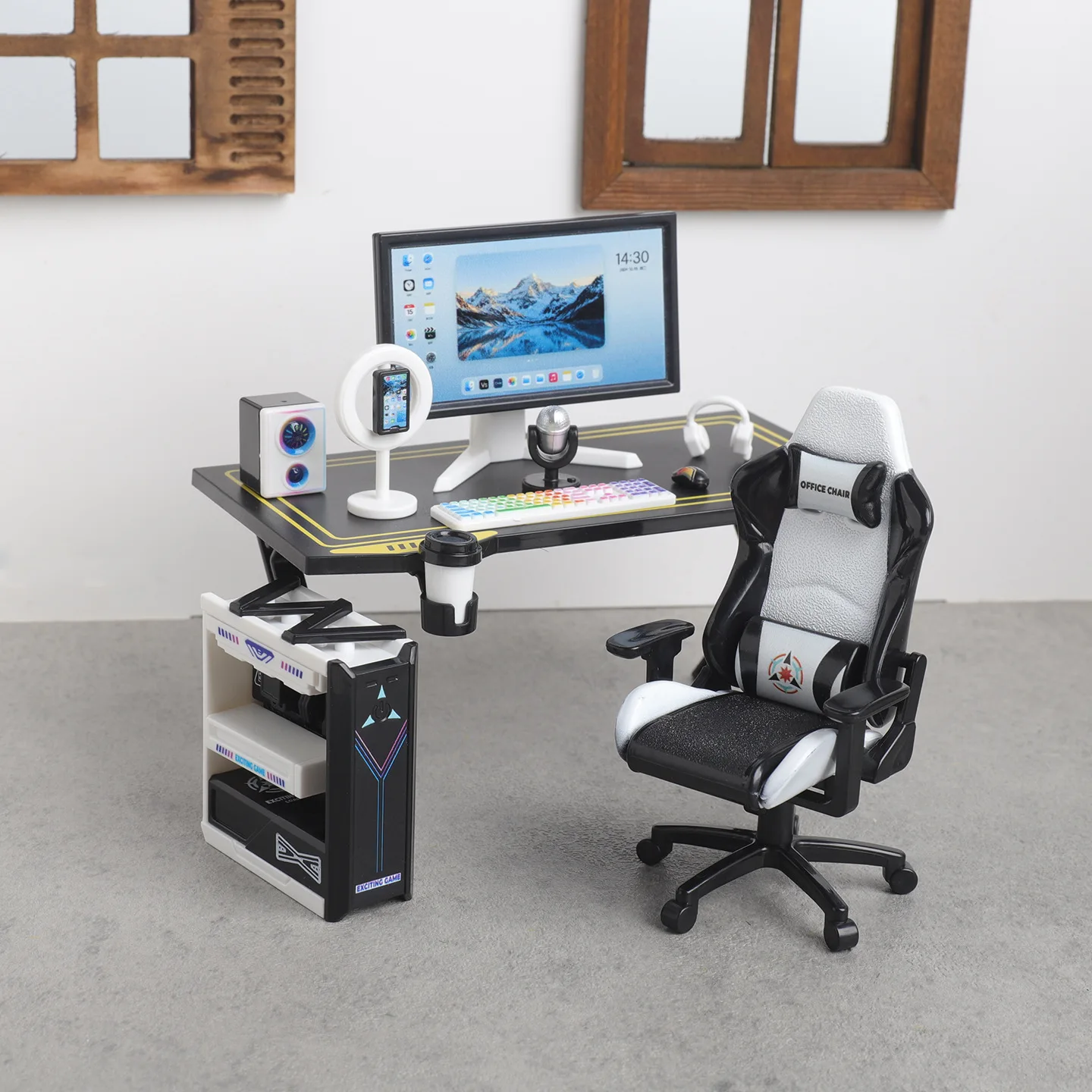 Desk Room Setup - 1 set de Mini Escritorio Gaming