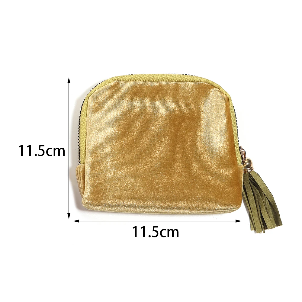 1pc Velvet 6 Layers Jewelry Storage Bag With Tassel Zipper Jewelry Pouch For Bracelet Bangle Ring Necklace Jewelry Organizer