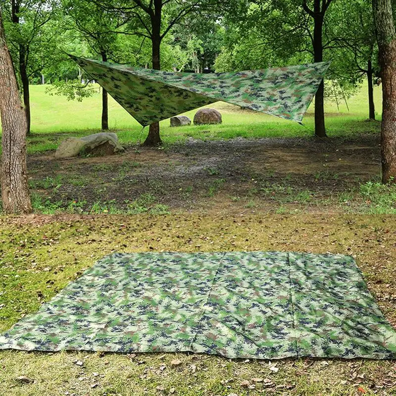 Lightweight Portable Camping Hammock And Tent Awning Rain Fly Tarp Waterproof Mosquito Net Hammock Canopy 210T Nylon Hammocks