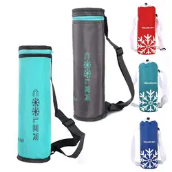 Oxford cloth Insulated Water Bottle Cover Outdoor Sports With Strap Cup Sleeve Waterproof Thermal Cup Sleeve Travel