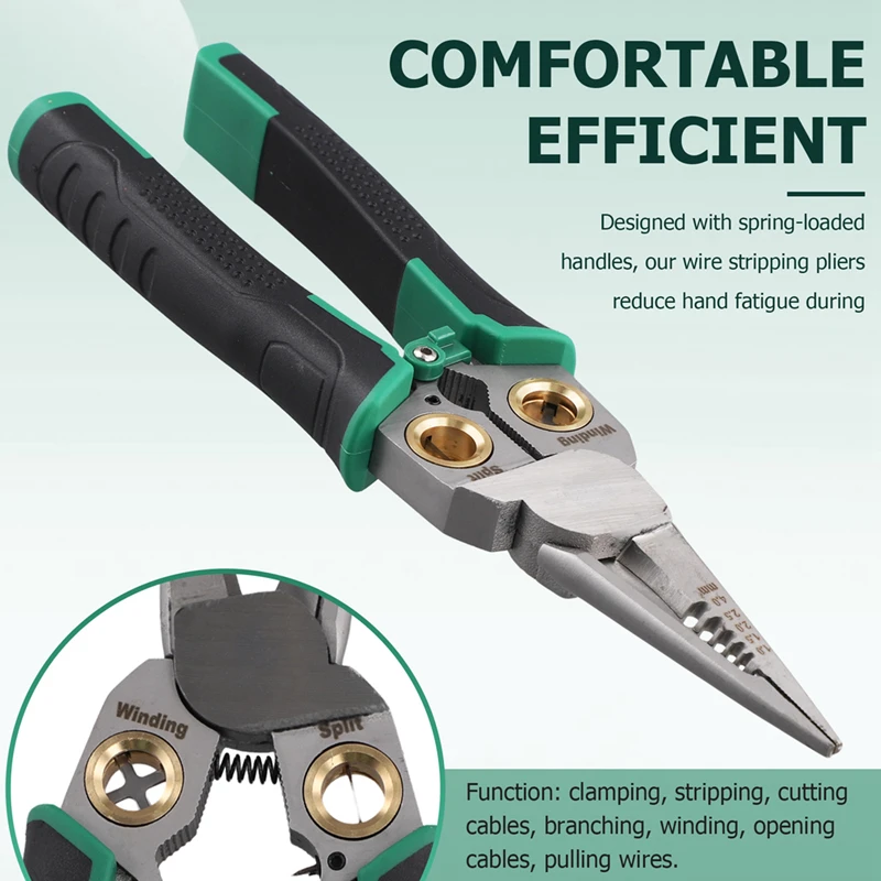 7 In 1 Multi-Function Wire Stripping Pliers,Crimping Tool,Electrical Stripping Tool For Cable Stripping Cutting