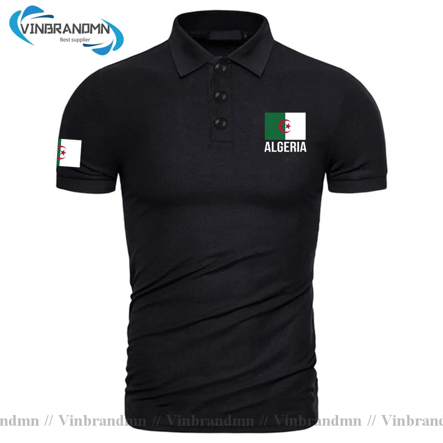 Republic of Algeria Algerian Islam DZA polo shirts men short sleeve white brands printed for country 2021 cotton nation Dzayer