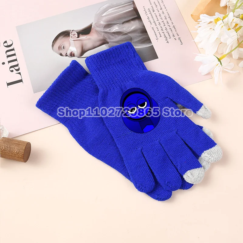 Sprunki Gloves Cartoon Anime Cute Cartoon Game Gloved Autumn Winter Warm Can Touch Moblie Phone Screen Warm Soft Glove Kids Gift