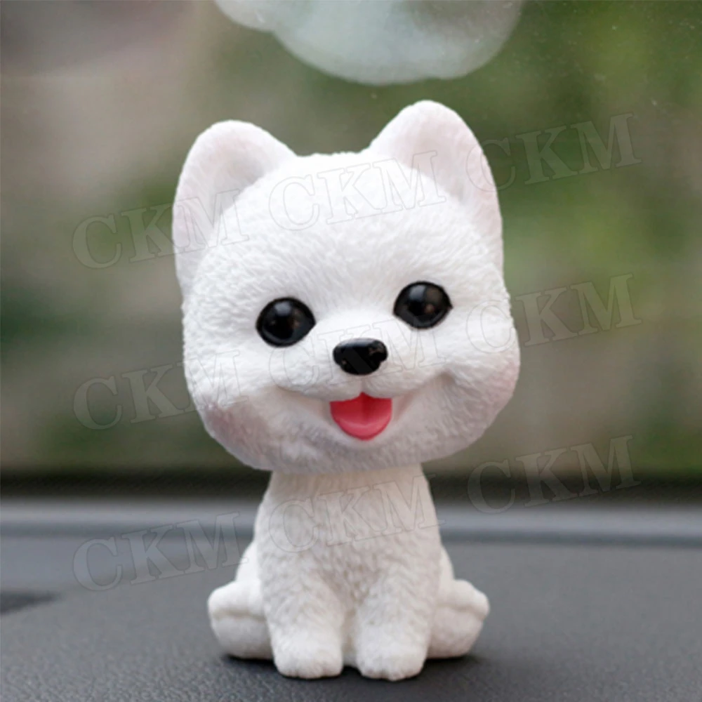 Car Shaking Head Dog Ornaments Bobblehead Dog Nodding Puppy Toys Car Dashboard Decor Toy Shaking Head Dolls For Universal Car